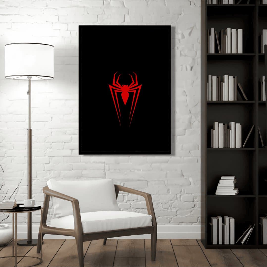 Spider-Man Red Symbiote Edition (Movie) Frame & Poster | HD Acrylic Movie Wall Decor for Home & Office | Wall Ready Design Frames & Posters 5