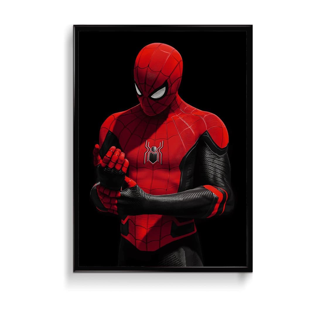 Marvel Spider-Man Upgraded Suit (Movie) Frame & Poster | HD Acrylic Movie Wall Decor for Home & Office | Wall Ready Design Frames & Posters