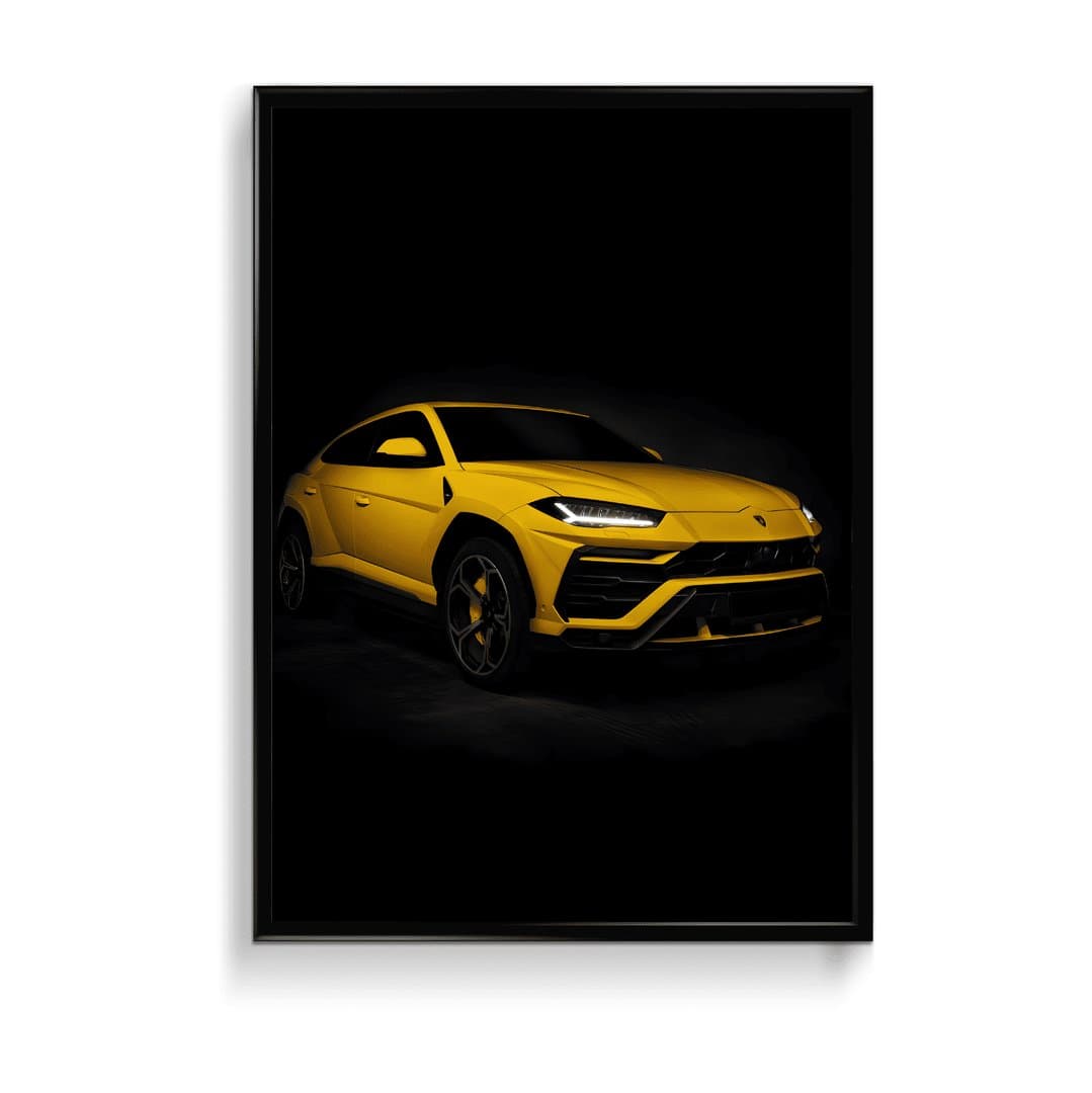 Lamborghini Urus Car Frame & Poster | HD Acrylic Car Wall Decor for Home & Office | Wall Ready Design Frames & Posters 1