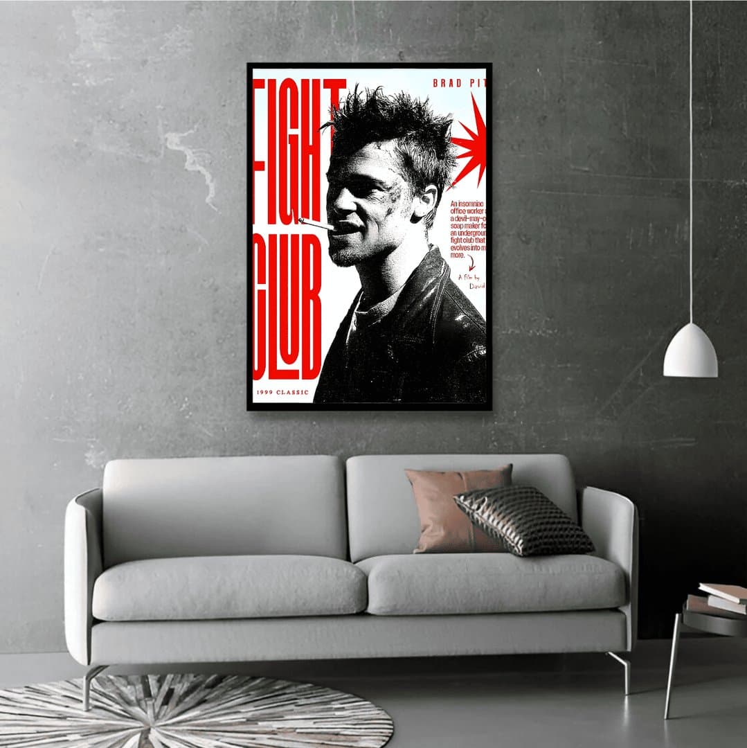 Fight Club (Movie) Frame & Poster | HD Acrylic Movie Wall Decor for Home & Office | Wall Ready Design Frames & Posters 5