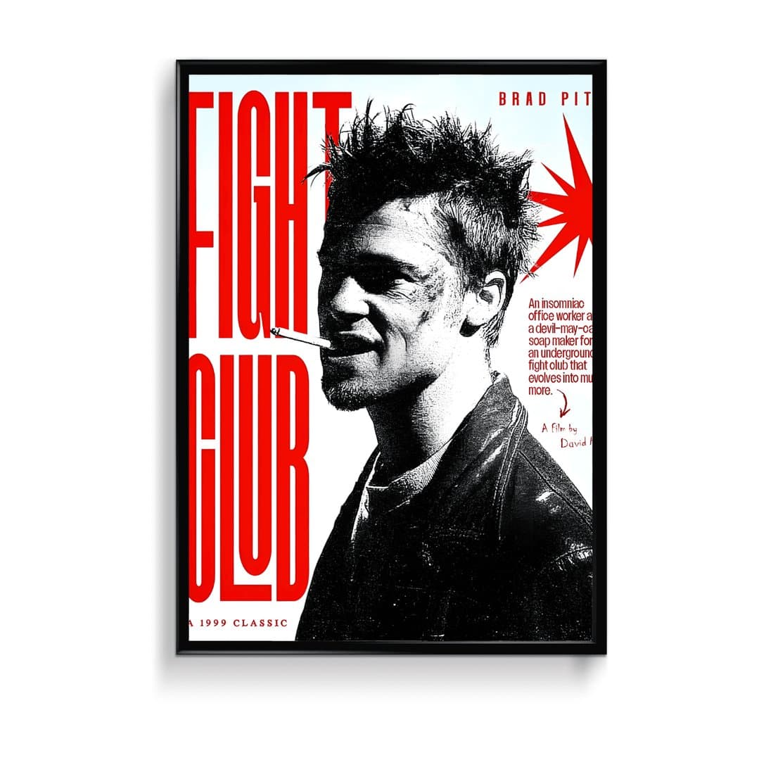 Fight Club (Movie) Frame & Poster | HD Acrylic Movie Wall Decor for Home & Office | Wall Ready Design Frames & Posters 1