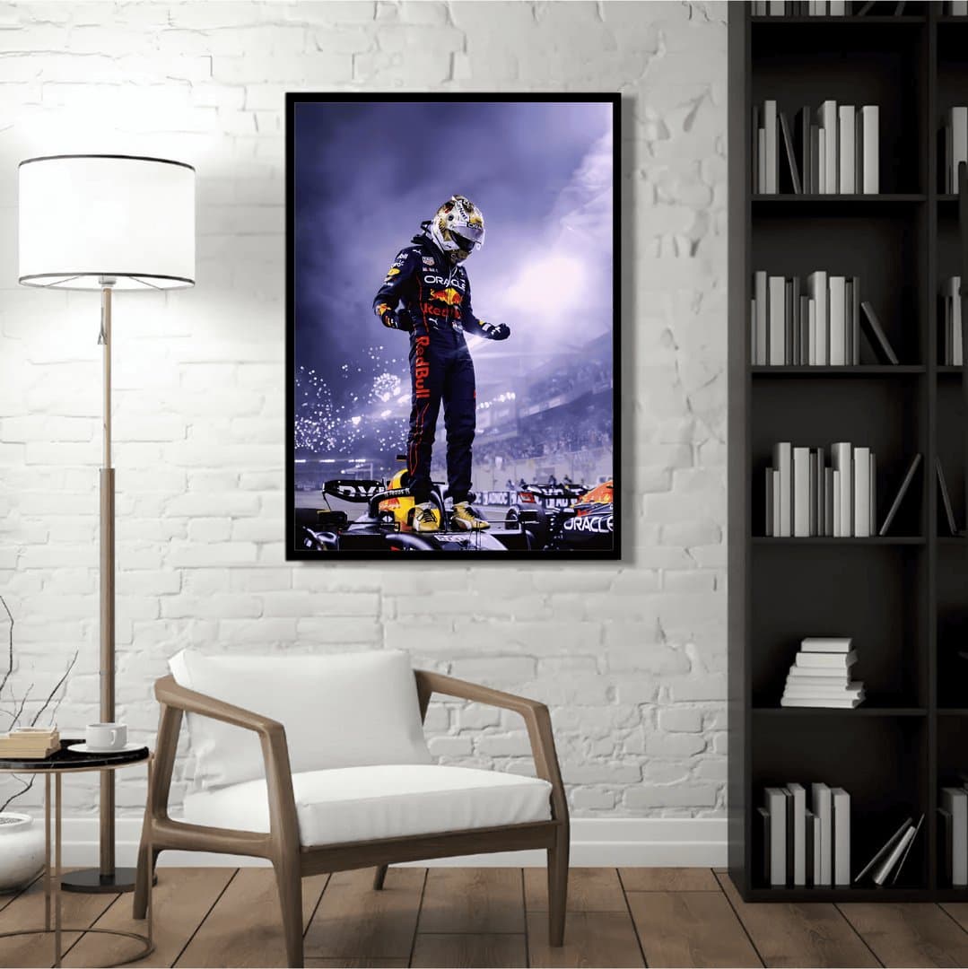 Max Verstappen (F1) Frame & Poster | HD Acrylic Sports Wall Decor for Home & Office | Wall Ready Design Frames & Posters 5