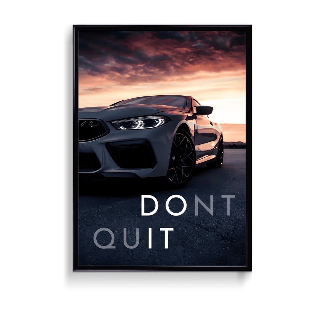 BMW M8 Competition Coupé Car Frame & Poster | HD Acrylic Car Wall Decor for Home & Office | Wall Ready Design Frames & Posters