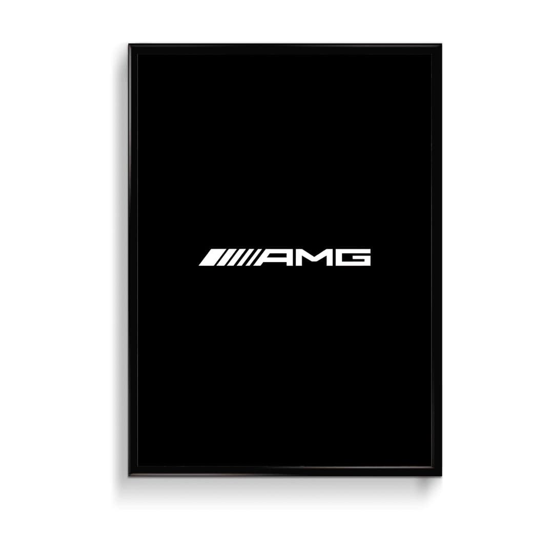 Mercedes-AMG Logo Frame & Poster | HD Acrylic Car Wall Decor for Home & Office | Wall Ready Design Frames & Posters