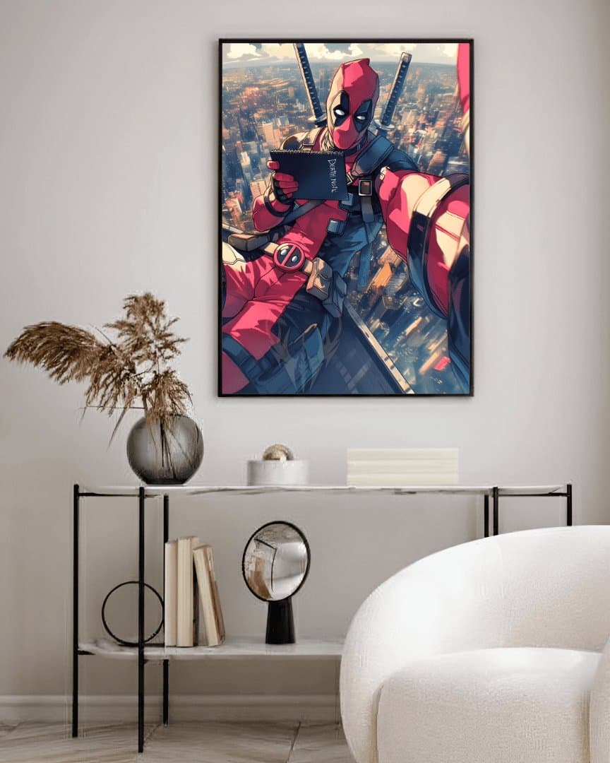 Deadpool Comic Style Framed (Movie) Frame & Poster | HD Acrylic Movie Wall Decor for Home & Office | Wall Ready Design Frames & Posters 5