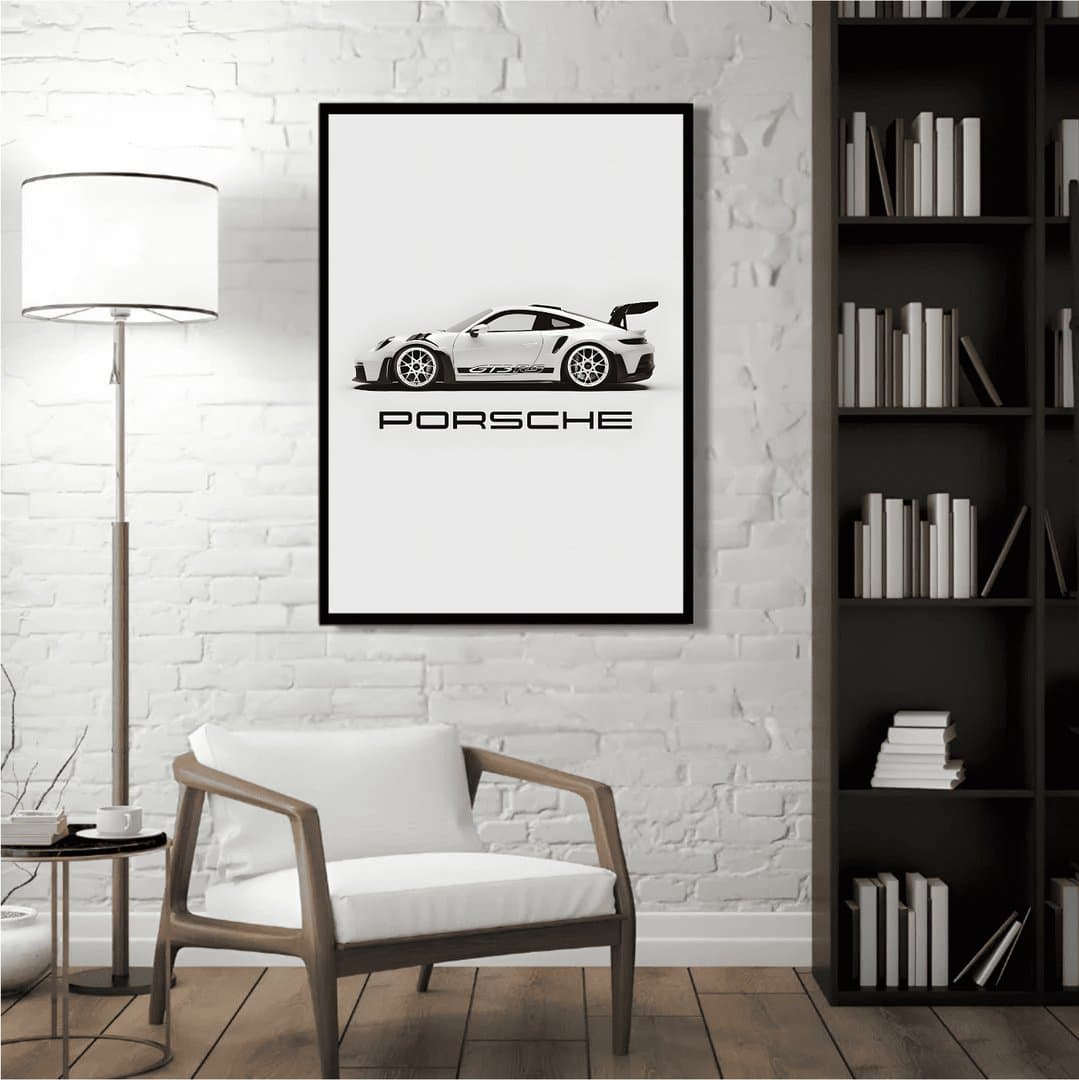 Porsche 911 GT3 RS (992 generation) Car Frame & Poster | HD Acrylic Car Wall Decor for Home & Office | Wall Ready Design Frames & Posters 2