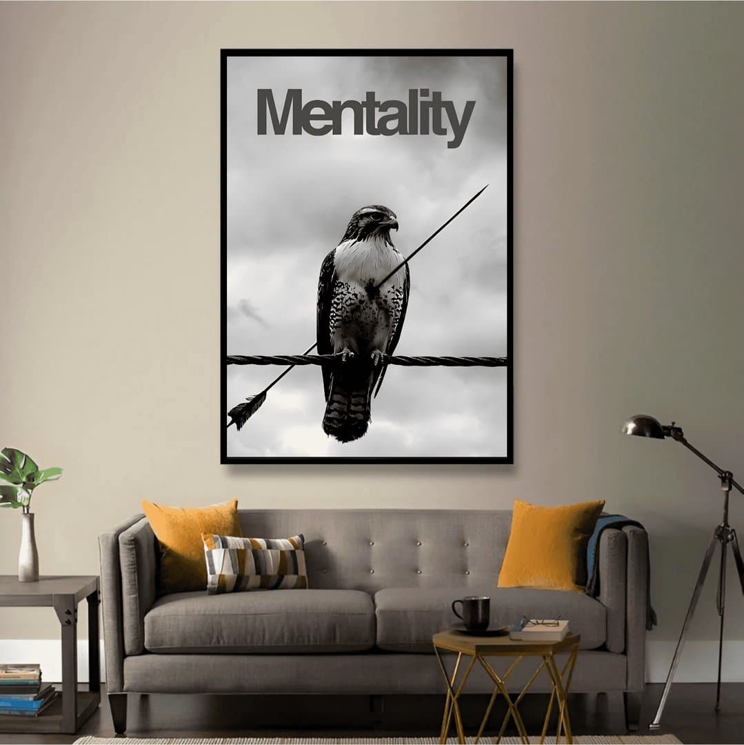 Never Give Up Mentality (For Him) Frame & Poster | HD Acrylic For Him Wall Decor for Home & Office | Wall Ready Design Frames & Posters 5