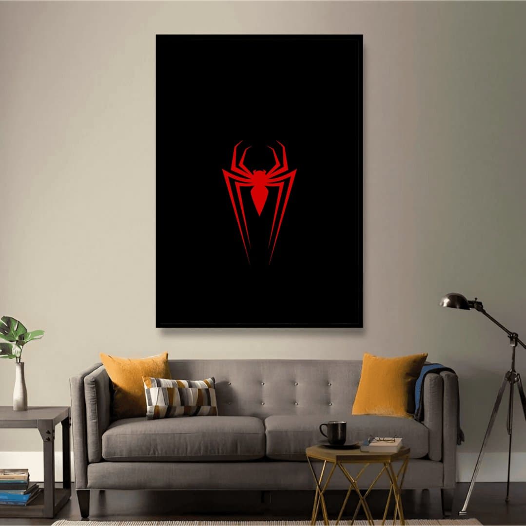 Spider-Man Red Symbiote Edition (Movie) Frame & Poster | HD Acrylic Movie Wall Decor for Home & Office | Wall Ready Design Frames & Posters 4