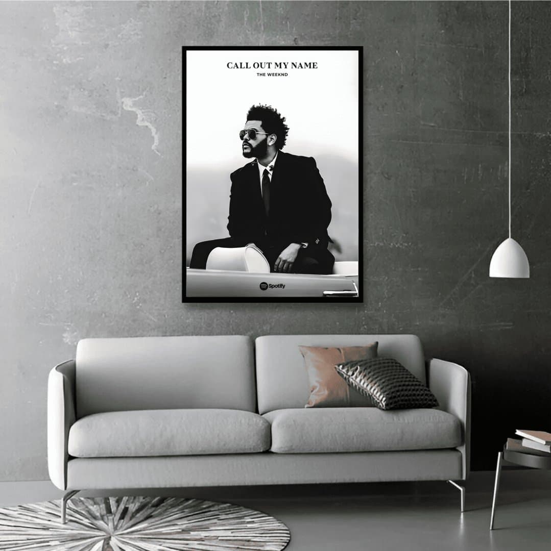 Call Out My Name (The Weeknd) Frame & Poster | HD Acrylic Music Album Wall Decor for Home & Office | Wall Ready Design Frames & Posters 5