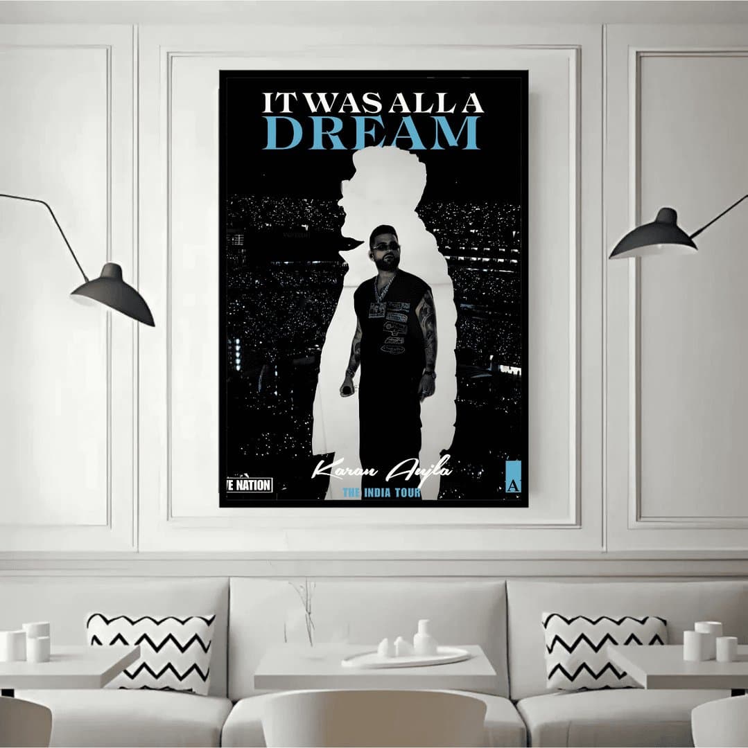 Karan Aujla Concert (Music Album) Frame & Poster | HD Acrylic Music Album Wall Decor for Home & Office | Wall Ready Design Frames & Posters 5
