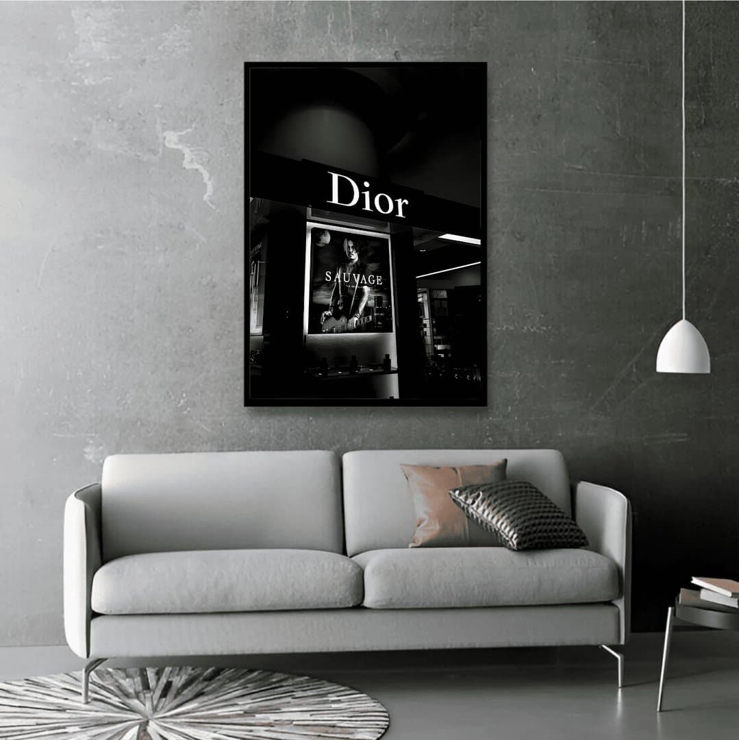 Dior Aesthetic (Black & White Aesthetic) Frame & Poster | HD Acrylic Black & White Aesthetic Wall Decor for Home & Office | Wall Ready Design Frames & Posters 4