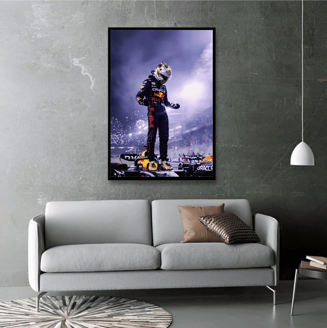 Max Verstappen (F1) Frame & Poster | HD Acrylic Sports Wall Decor for Home & Office | Wall Ready Design Frames & Posters 4