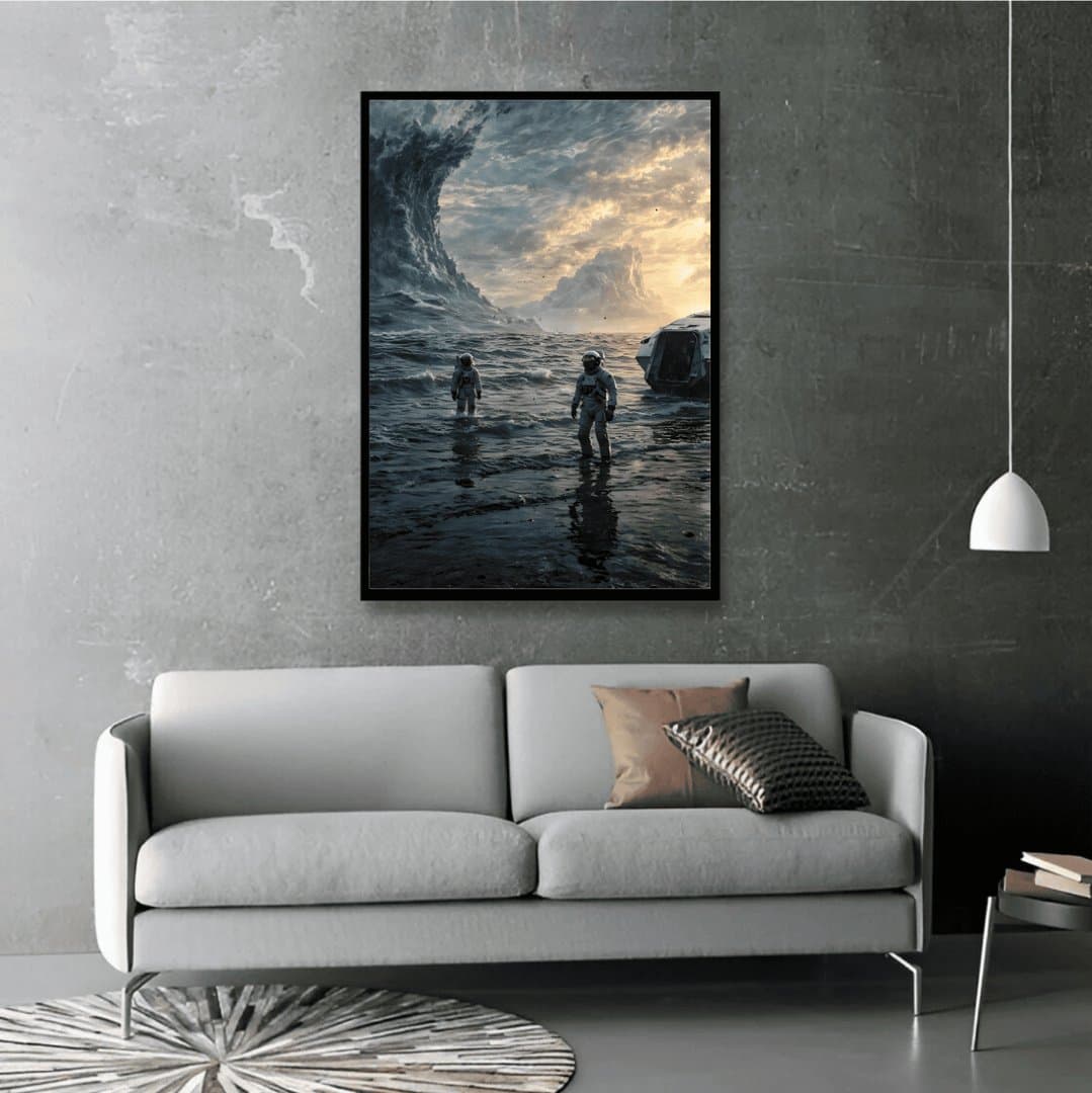 Miller's planet - Interstellar (Movie) Frame & Poster | HD Acrylic Movie Wall Decor for Home & Office | Wall Ready Design Frames & Posters 3