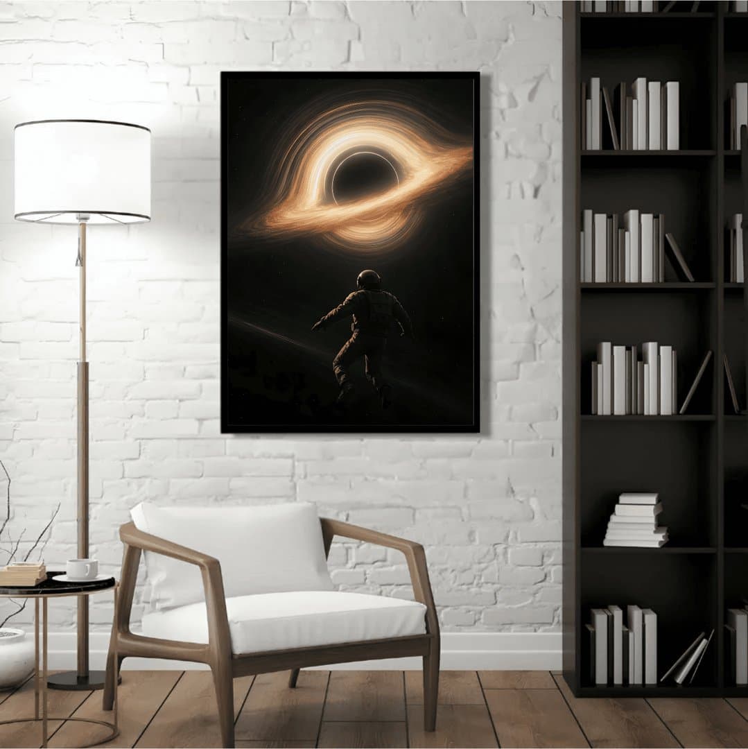 Interstellar Gargantua (Movie) Frame & Poster | HD Acrylic Movie Wall Decor for Home & Office | Wall Ready Design Frames & Posters 4