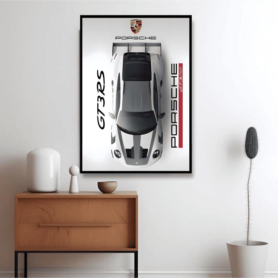 Porsche GT3 RS Car Frame & Poster | HD Acrylic Car Wall Decor for Home & Office | Wall Ready Design Frames & Posters 4