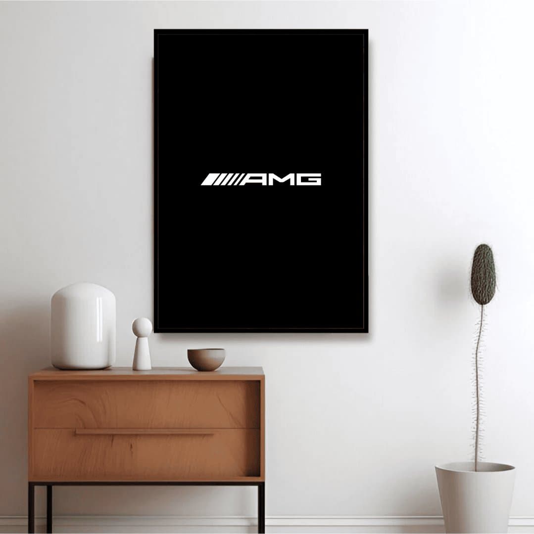 Mercedes-AMG Logo Frame & Poster | HD Acrylic Car Wall Decor for Home & Office | Wall Ready Design Frames & Posters 3