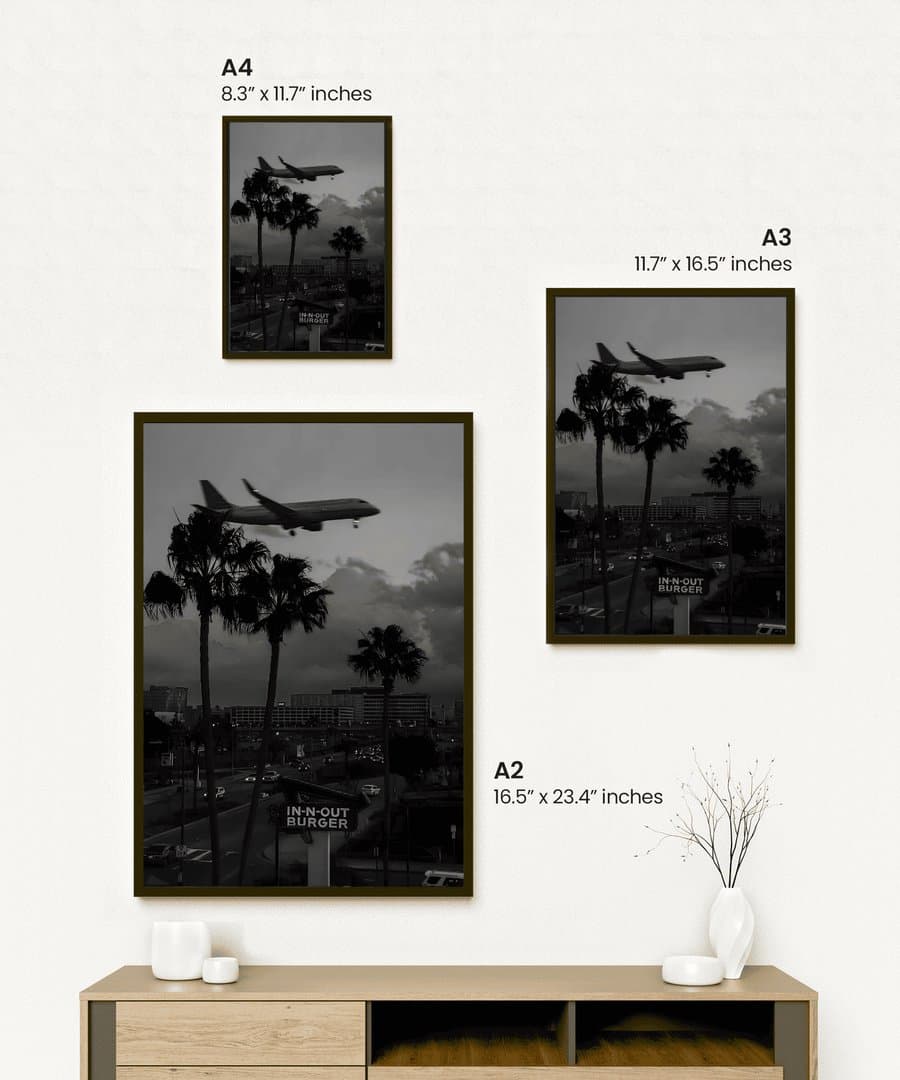 City Aesthetic (Black & White Aesthetic) Frame & Poster | HD Acrylic Black & White Aesthetic Wall Decor for Home & Office | Wall Ready Design Frames & Posters 2