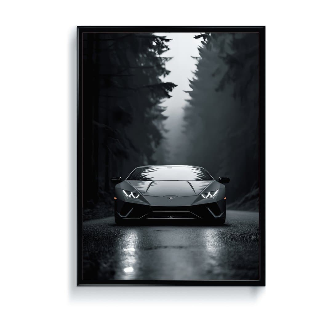 Lamborghini Aventador Car Frame & Poster | HD Acrylic Car Wall Decor for Home & Office | Wall Ready Design Frames & Posters 1