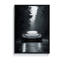 Lamborghini Aventador Car Frame & Poster | HD Acrylic Car Wall Decor for Home & Office | Wall Ready Design Frames & Posters