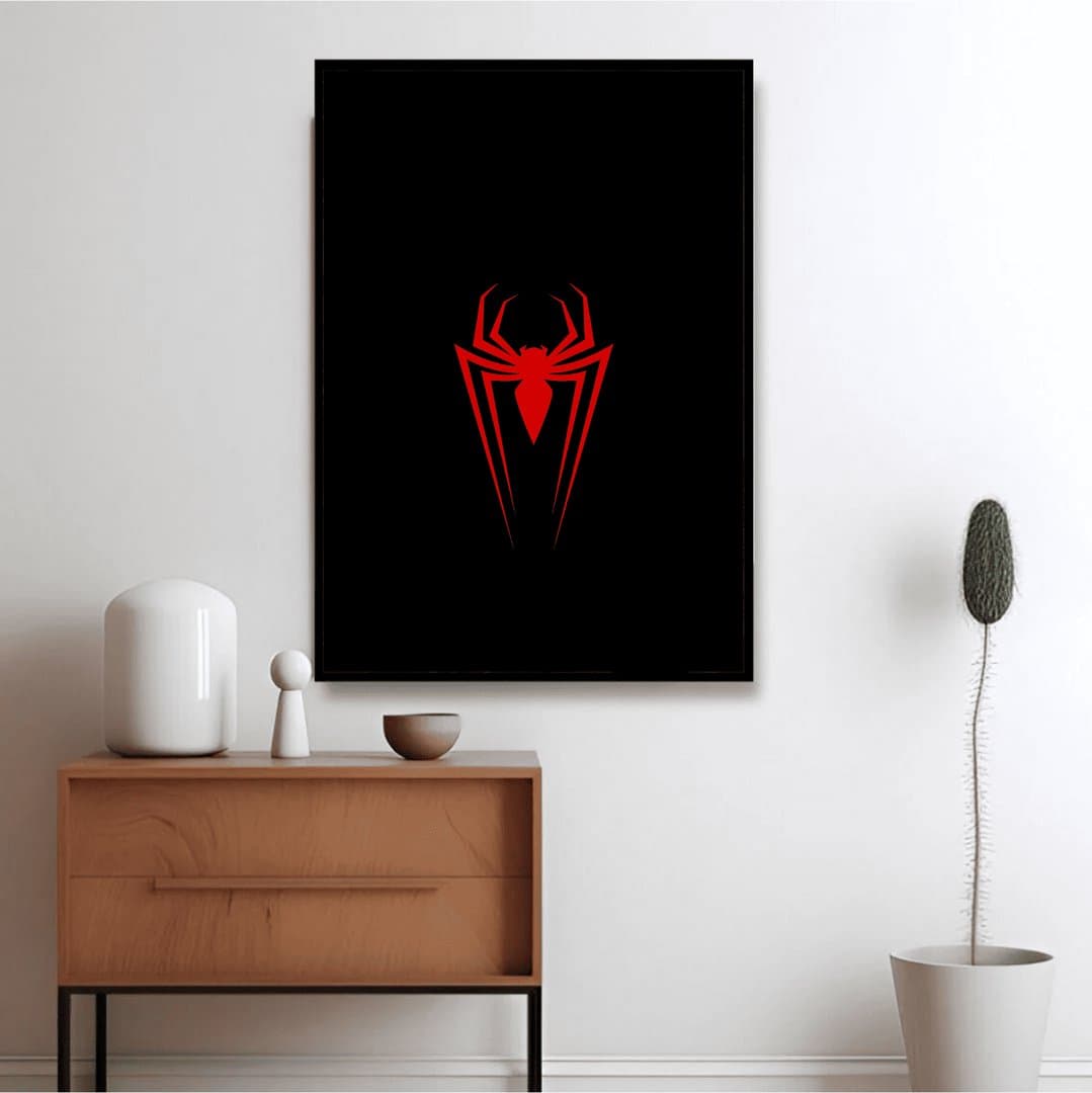 Spider-Man Red Symbiote Edition (Movie) Frame & Poster | HD Acrylic Movie Wall Decor for Home & Office | Wall Ready Design Frames & Posters 3
