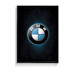 BMW Logo Frame & Poster | HD Acrylic Car Wall Decor for Home & Office | Wall Ready Design Frames & Posters