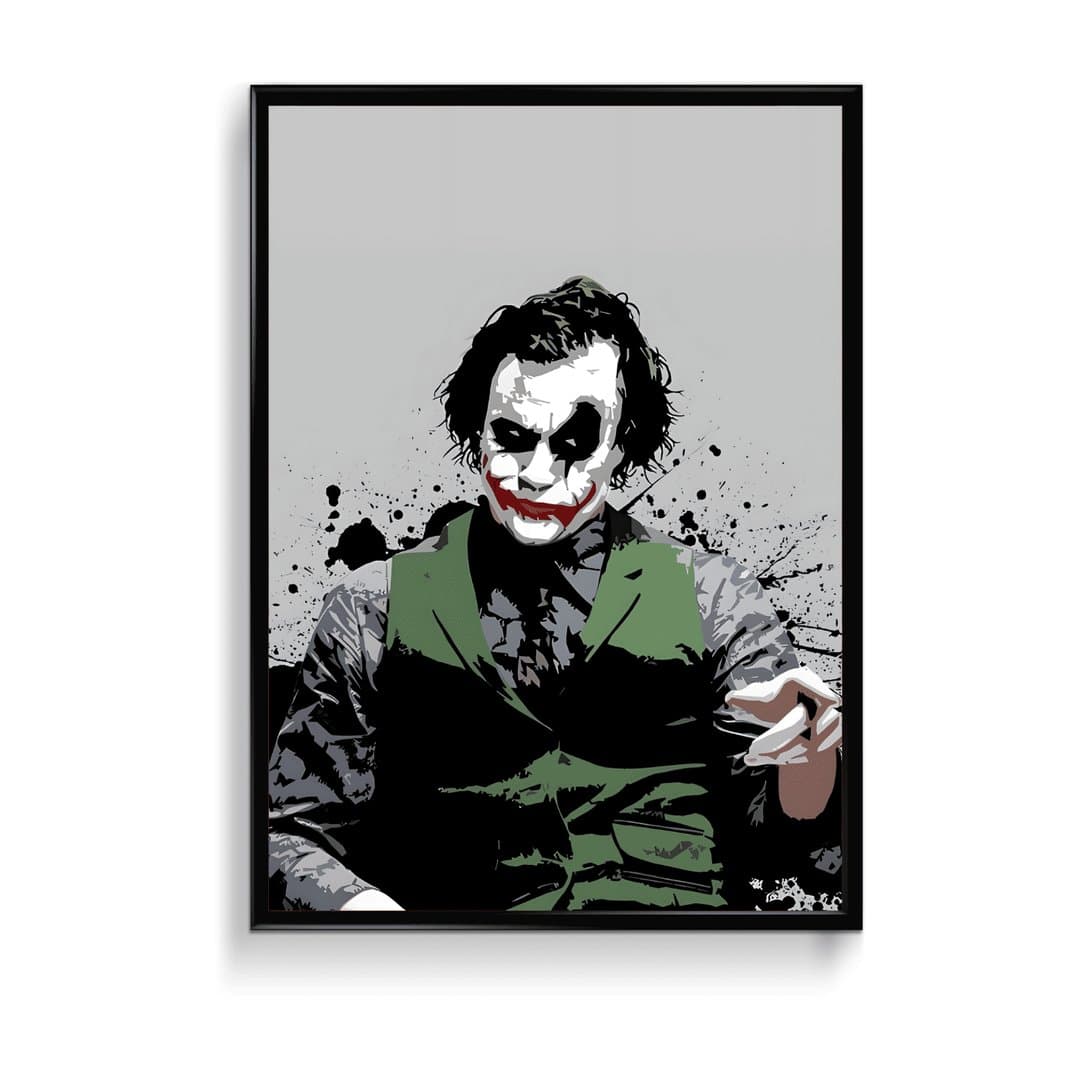 The Dark Knight Joker (Movie) Frame & Poster | HD Acrylic Movie Wall Decor for Home & Office | Wall Ready Design Frames & Posters 1