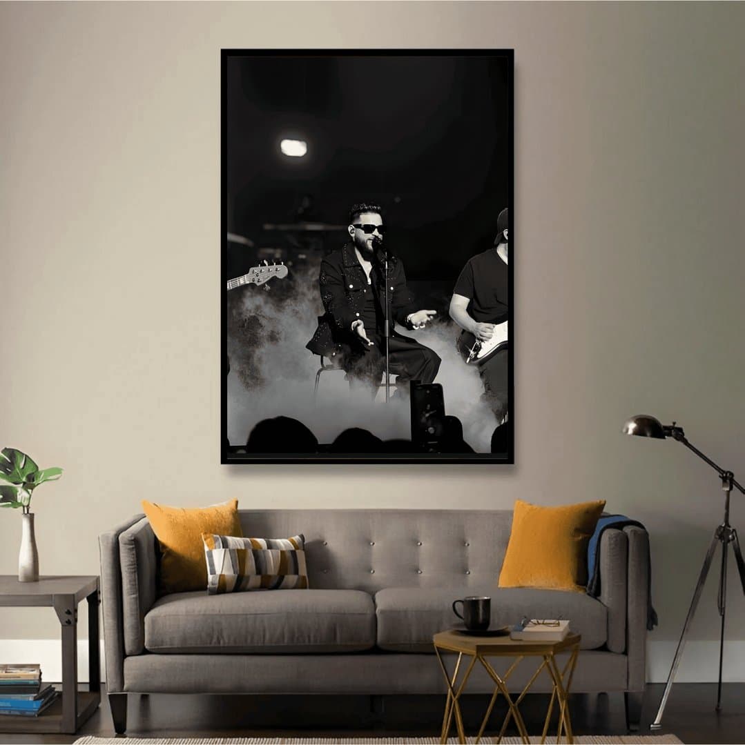 Karan Aujla Frame & Poster | HD Acrylic Music Album Wall Decor for Home & Office | Wall Ready Design Frames & Posters 3