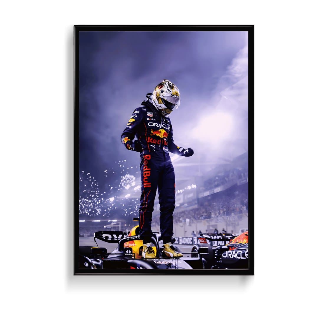 Max Verstappen (F1) Frame & Poster | HD Acrylic Sports Wall Decor for Home & Office | Wall Ready Design Frames & Posters 1