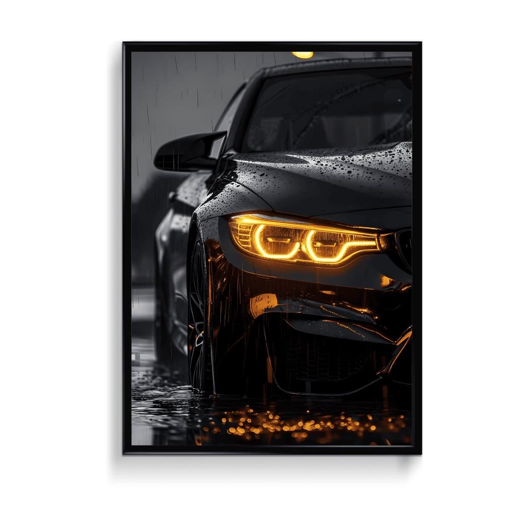 BMW M4 Car Frame & Poster | HD Acrylic Car Wall Decor for Home & Office | Wall Ready Design Frames & Posters
