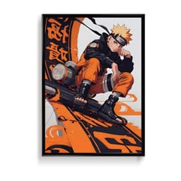 Naruto Uzumaki (Naruto) Frame & Poster | HD Acrylic Anime Wall Decor for Home & Office | Wall Ready Design Frames & Posters