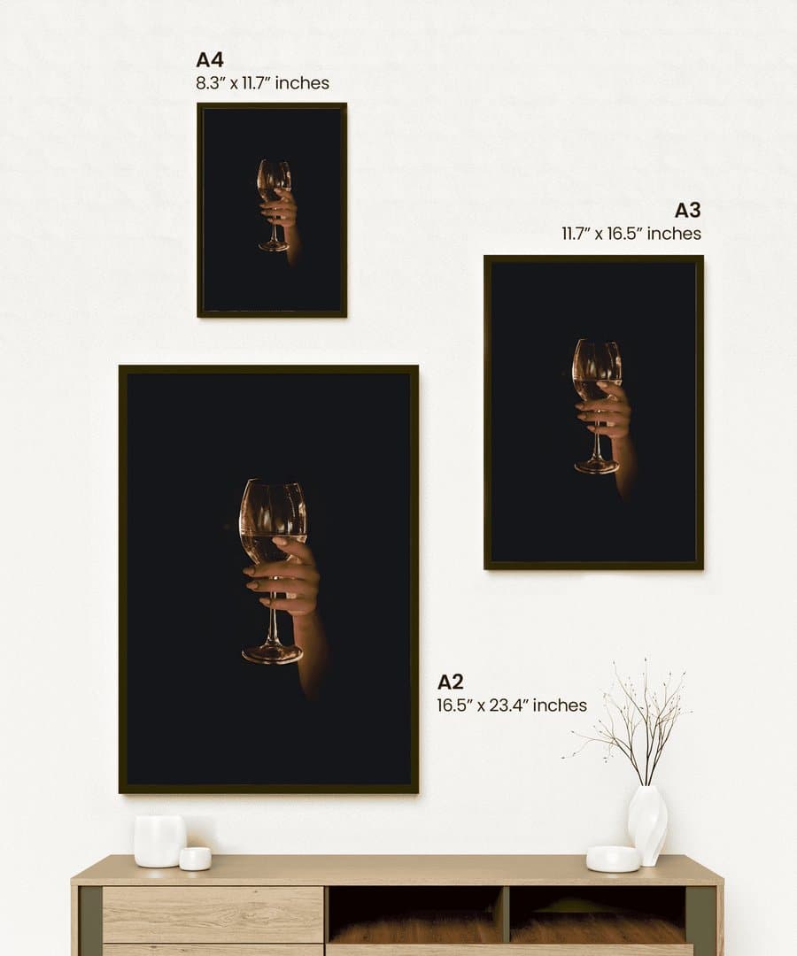 The Midnight Toast (For Her) Frame & Poster | HD Acrylic For Her Wall Decor for Home & Office | Wall Ready Design Frames & Posters 2