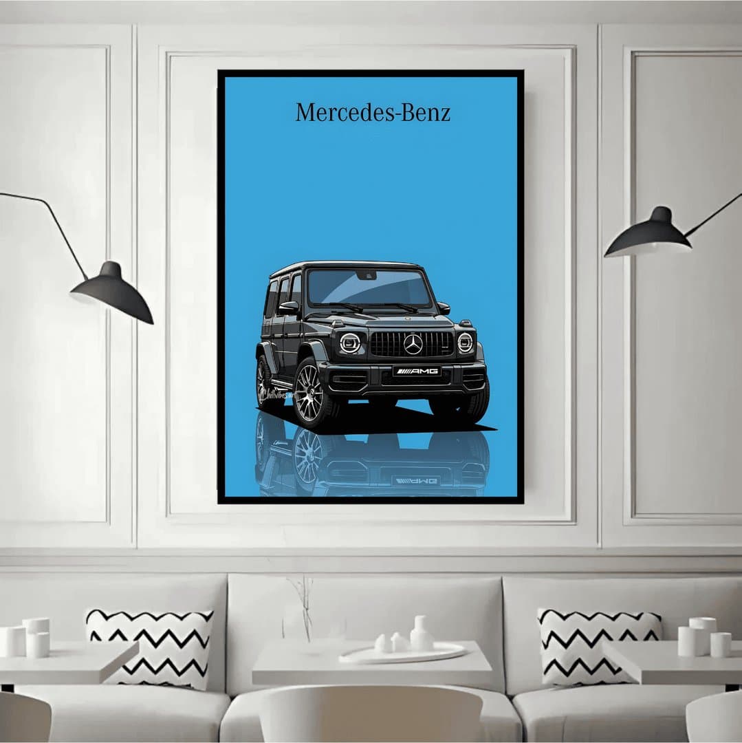 Mercedes-AMG G-Wagon Frame & Poster | HD Acrylic Car Wall Decor for Home & Office | Wall Ready Design Frames & Posters 2