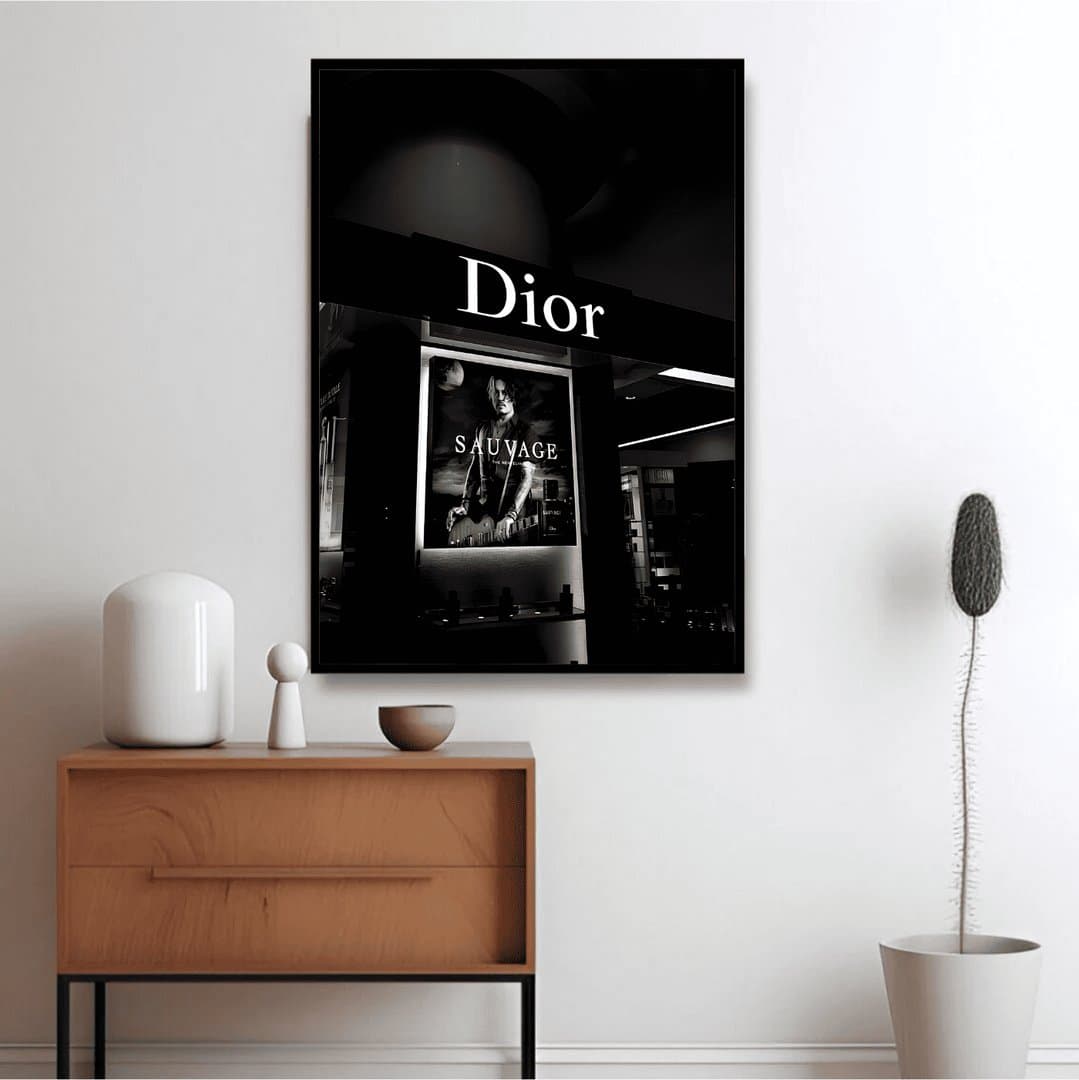 Dior Aesthetic (Black & White Aesthetic) Frame & Poster | HD Acrylic Black & White Aesthetic Wall Decor for Home & Office | Wall Ready Design Frames & Posters 5