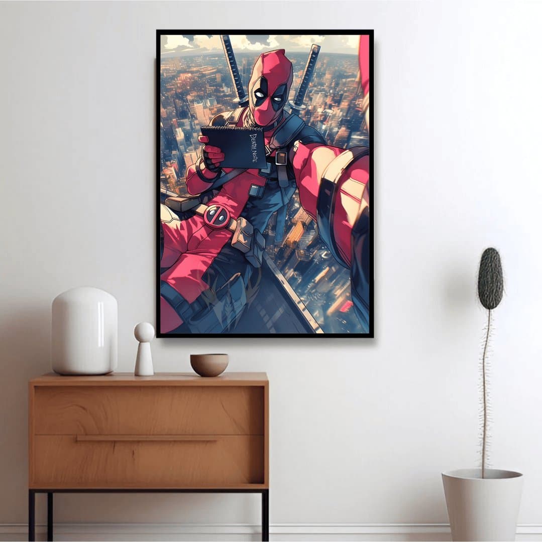 Deadpool Comic Style Framed (Movie) Frame & Poster | HD Acrylic Movie Wall Decor for Home & Office | Wall Ready Design Frames & Posters 2