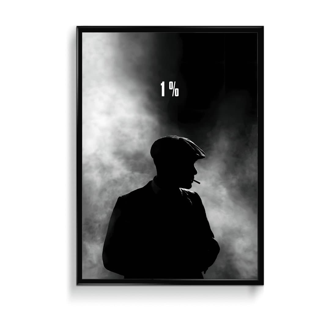 Top 1% (Gym) Frame & Poster | HD Acrylic Gym Wall Decor for Home & Office | Wall Ready Design Frames & Posters