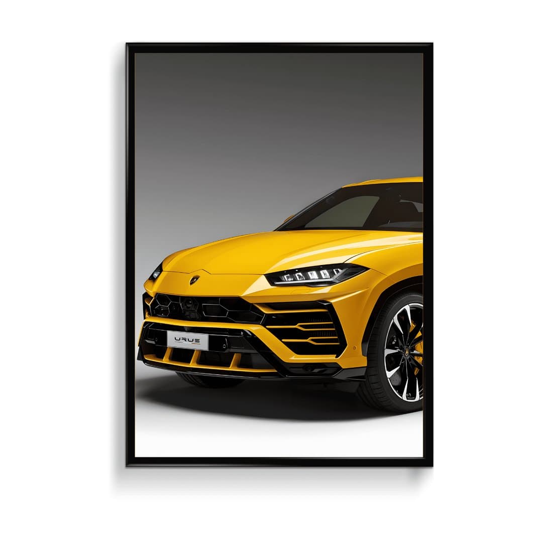 Lamborghini Urus Car Frame & Poster | HD Acrylic Car Wall Decor for Home & Office | Wall Ready Design Frames & Posters