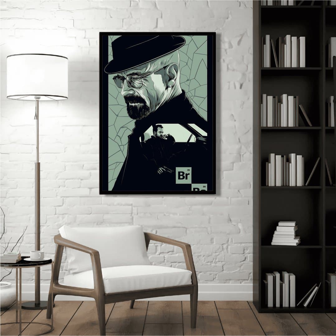 Walter White - Breaking Bad (Movie) Frame & Poster | HD Acrylic Movie Wall Decor for Home & Office | Wall Ready Design Frames & Posters 5
