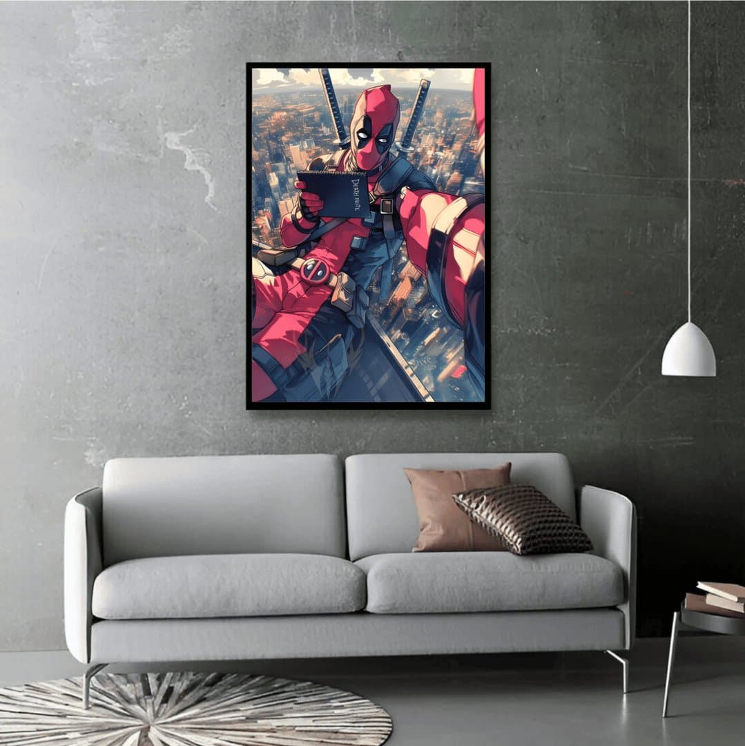 Deadpool Comic Style Framed (Movie) Frame & Poster | HD Acrylic Movie Wall Decor for Home & Office | Wall Ready Design Frames & Posters 4