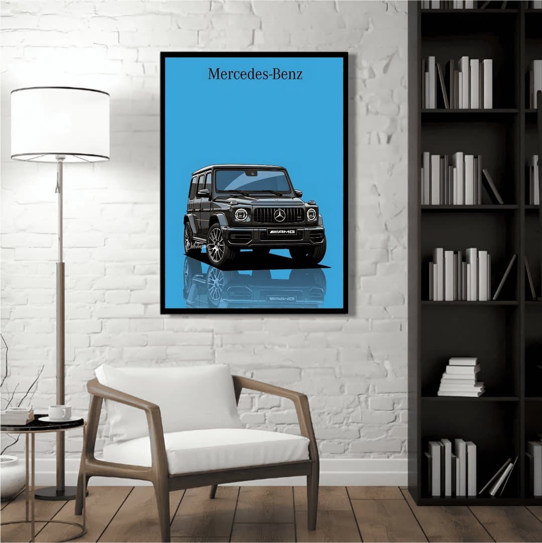 Mercedes-AMG G-Wagon Frame & Poster | HD Acrylic Car Wall Decor for Home & Office | Wall Ready Design Frames & Posters 5