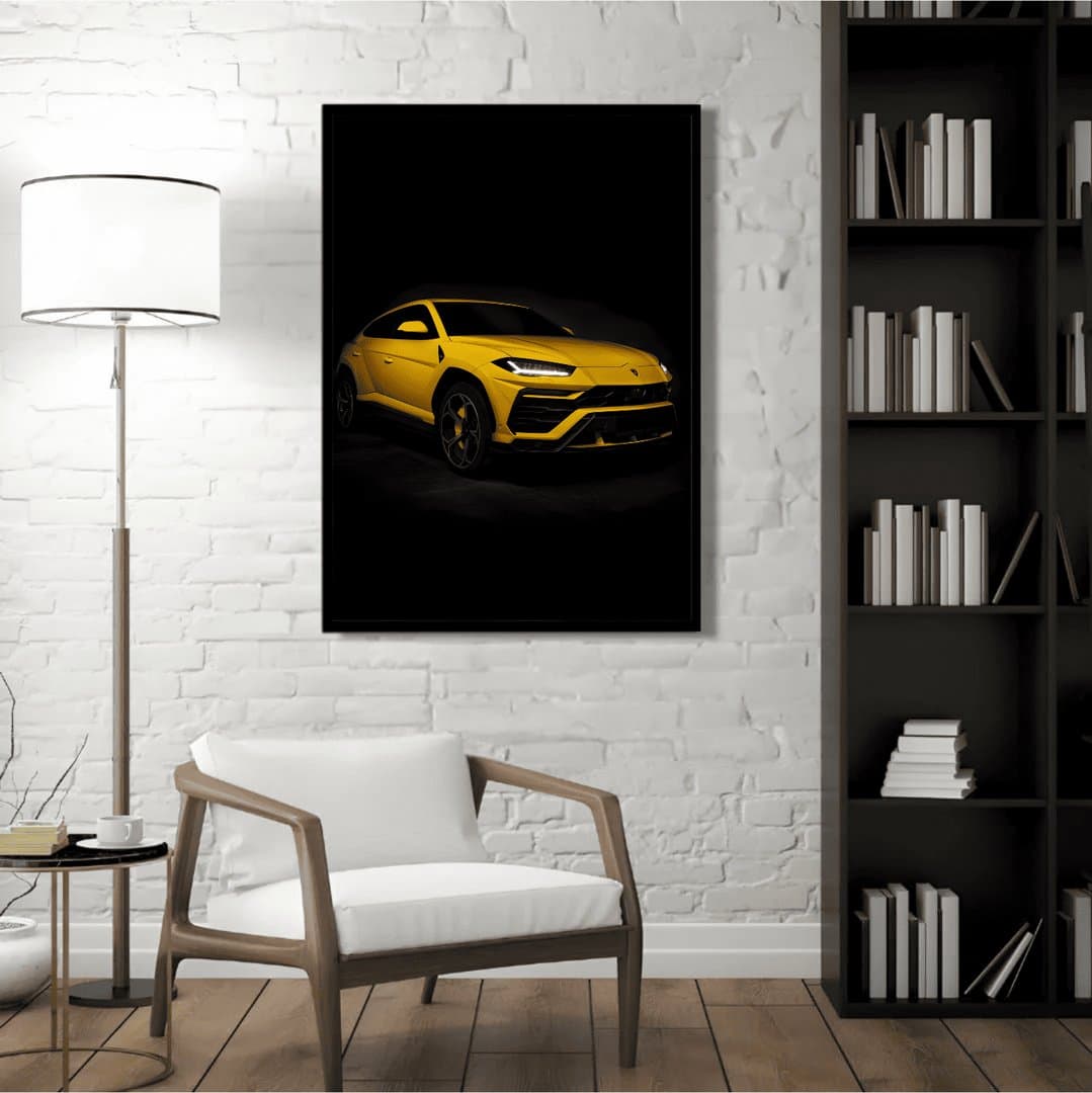 Lamborghini Urus Car Frame & Poster | HD Acrylic Car Wall Decor for Home & Office | Wall Ready Design Frames & Posters 5