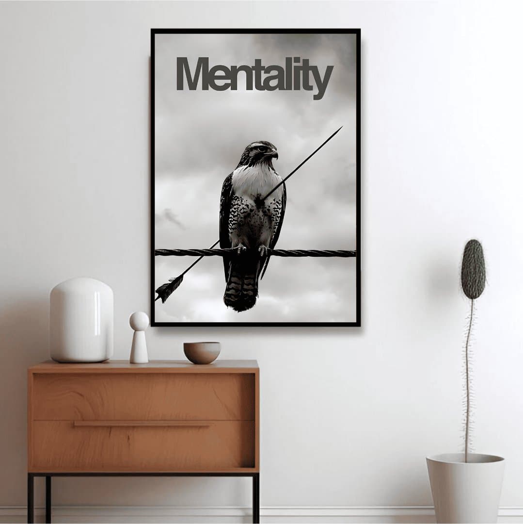 Never Give Up Mentality (For Him) Frame & Poster | HD Acrylic For Him Wall Decor for Home & Office | Wall Ready Design Frames & Posters 4