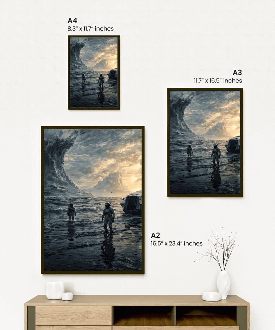 Miller's planet - Interstellar (Movie) Frame & Poster | HD Acrylic Movie Wall Decor for Home & Office | Wall Ready Design Frames & Posters 2