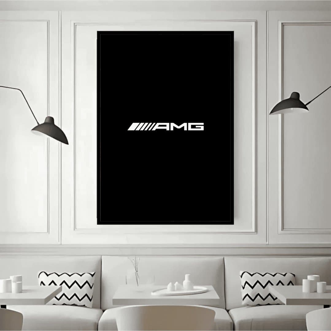 Mercedes-AMG Logo Frame & Poster | HD Acrylic Car Wall Decor for Home & Office | Wall Ready Design Frames & Posters 5