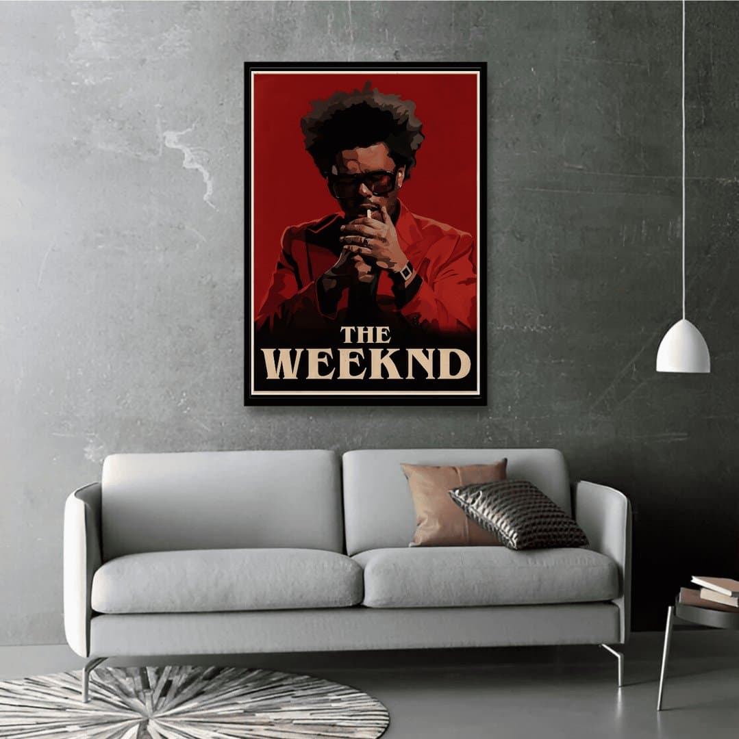 The Weeknd Portrait (Music Album) Frame & Poster | HD Acrylic Music Album Wall Decor for Home & Office | Wall Ready Design Frames & Posters 3