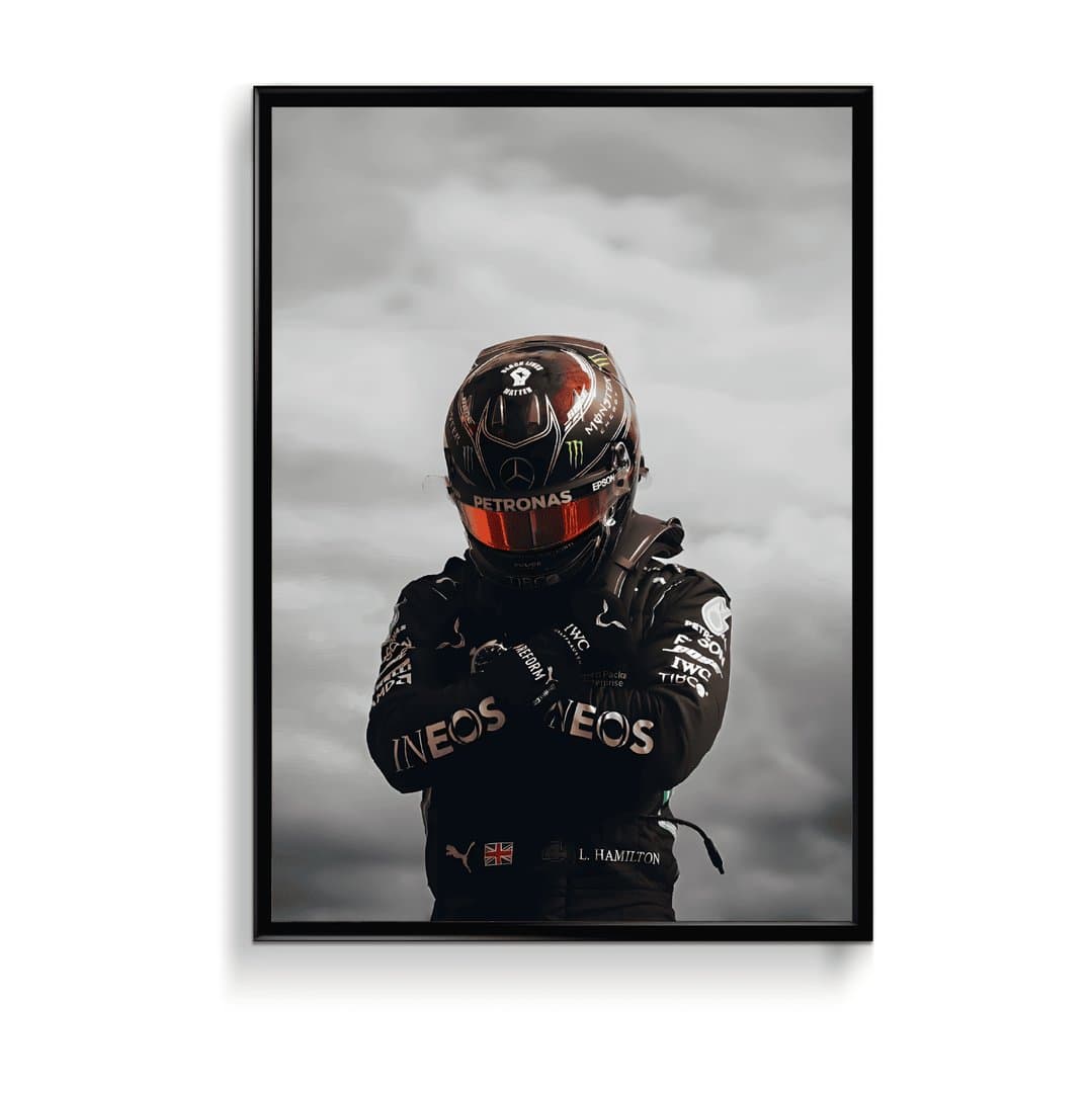 Lewis Hamilton (F1 Racing) Frame & Poster | HD Acrylic Sports Wall Decor for Home & Office | Wall Ready Design Frames & Posters 1