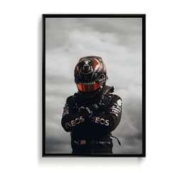 Lewis Hamilton (F1 Racing) Frame & Poster | HD Acrylic Sports Wall Decor for Home & Office | Wall Ready Design Frames & Posters