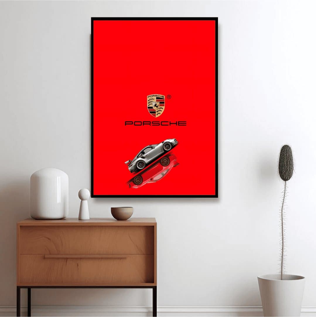 Porsche 911 Car Frame & Poster | HD Acrylic Car Wall Decor for Home & Office | Wall Ready Design Frames & Posters 5