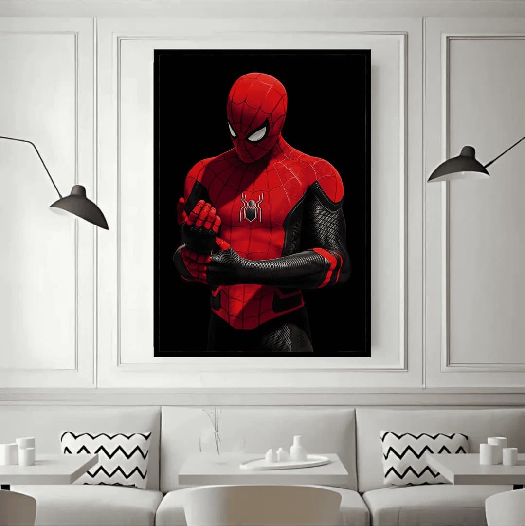 Marvel Spider-Man Upgraded Suit (Movie) Frame & Poster | HD Acrylic Movie Wall Decor for Home & Office | Wall Ready Design Frames & Posters 3