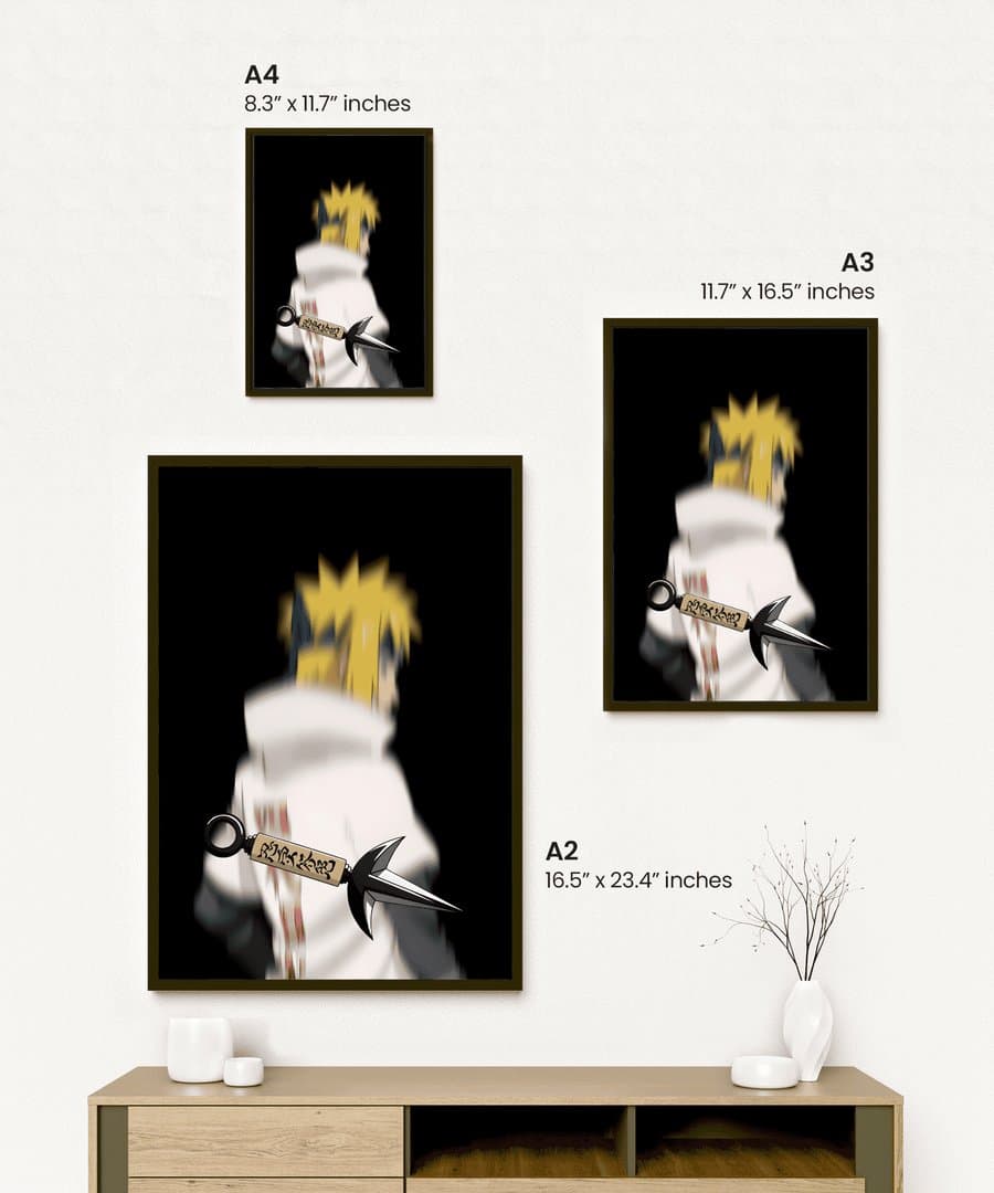 Minato Namikaze (Naruto) Frame & Poster | HD Acrylic Anime Wall Decor for Home & Office | Wall Ready Design Frames & Posters 2