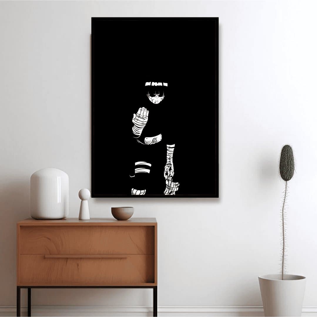 Rock Lee (Naruto) Frame & Poster | HD Acrylic Anime Wall Decor for Home & Office | Wall Ready Design Frames & Posters 4